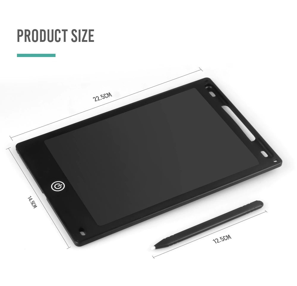 LCD Writing Tablet 8.5 Inch – Compact Digital Drawing Pad for Kids & Adults | Erasable E-Writer with Stylus